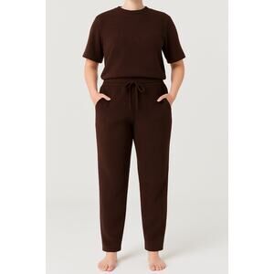 Barefoot Dreams Coy Chic Lite Pants Pull On Brown Pants Womens Size Small New